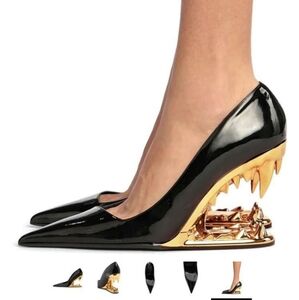 Goth Fang Teeth Heel Pumps